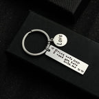 Stainless Steel Driving Safety Keychain Car Charm Engraved Drive Safe 8