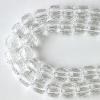 Faceted Glass Beads 8mm Plating Large Hole Mixed Colors 50pcs 6