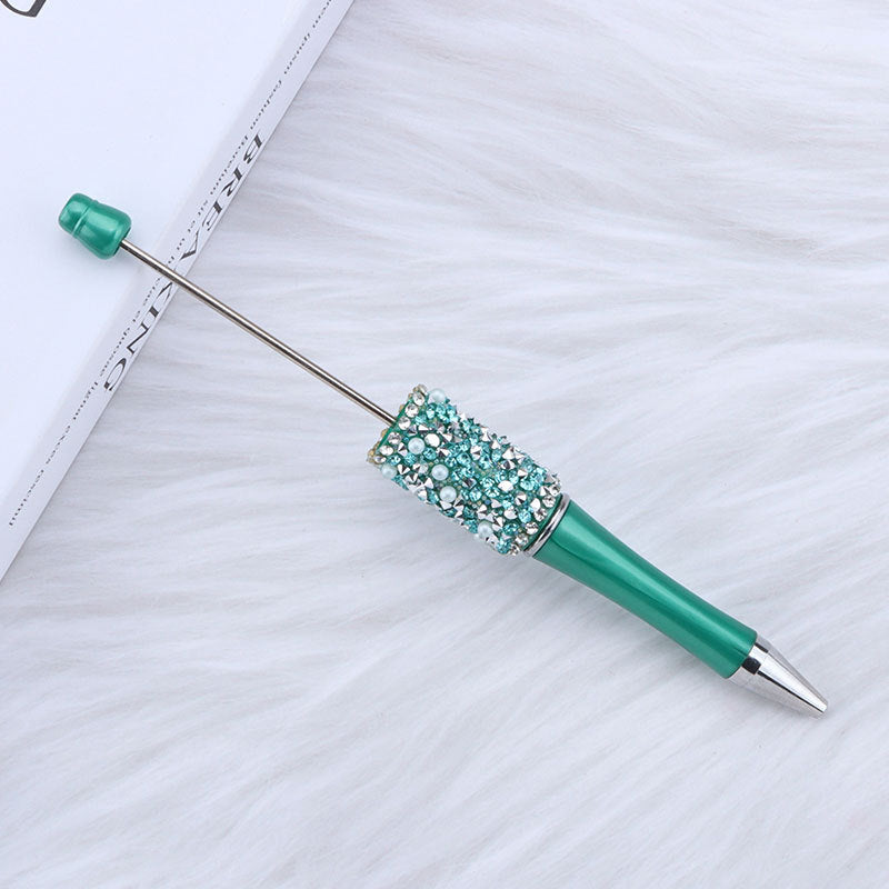Beadable Pens with Pearl Rhinestone Decorations Colorful 17