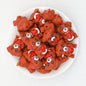 3D Dog Heart Puppy Silicone Focal Beads 20pcs 6