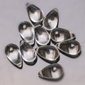 Czech Glass Beads Teardrop 15mm Clear Semi Transparent Mixed Colors 30pcs 6