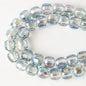Faceted Glass Beads 8mm Plating Large Hole Mixed Colors 50pcs 15