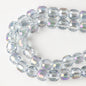 Faceted Glass Beads 8mm Plating Large Hole Mixed Colors 50pcs 17