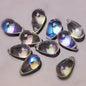 Czech Glass Beads Teardrop 15mm Clear Semi Transparent Mixed Colors 30pcs 16