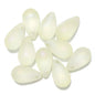 Czech Glass Beads Teardrop 15mm Clear Semi Transparent Mixed Colors 30pcs 21