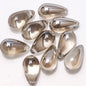 Czech Glass Beads Teardrop 15mm Clear Semi Transparent Mixed Colors 30pcs 4
