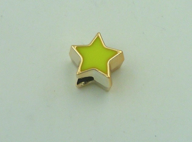 Star Enamel Acrylic Beads 13mm Large Hole Glossy Colors 50pcs 3