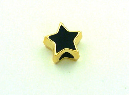 Star Enamel Acrylic Beads 13mm Large Hole Glossy Colors 50pcs 6