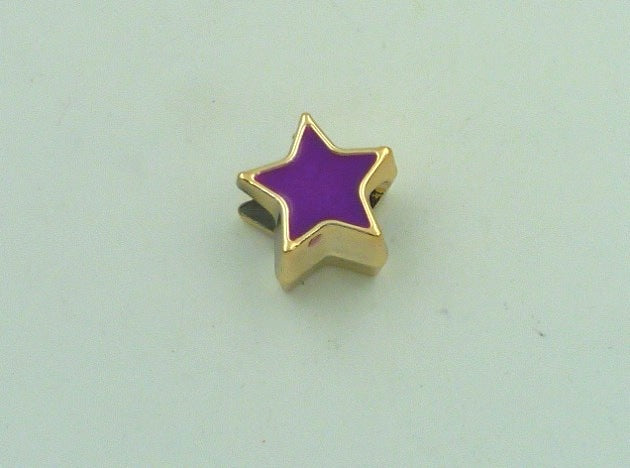 Star Enamel Acrylic Beads 13mm Large Hole Glossy Colors 50pcs 4