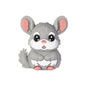 3D Cute Rodent Silicone Focal Beads Hamster Chinchilla Squirrel 20pcs 10