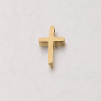 Stainless Steel Flat Cross Metal Beads 14mm Polished Mirror Surface 10pcs 4