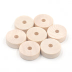 Wood Flat Spacer Beads 30mm Natural Wood Color 50pcs 5