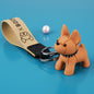 Colorful Resin Dog Keychain with Studded Collar Metal Charm 8