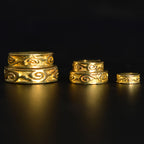 Brass Spacer Beads 6mm 8mm 10mm Auspicious Cloud Pattern 25pcs 4