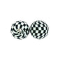 15mm Checkered Silicone Beads Classic Color Pattern 50pcs 3