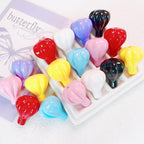 Opaque Hot Air Balloon Acrylic Beads 30x25mm Colorful 5pcs