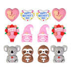 Silicone 3D Focal Beads Mother's Day Koala Bouquet Happy Mother's Day 20pcs