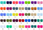 Hexagon 17mm Silicone Beads Multi Color Solid Design 50pcs 2