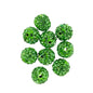 Clay Round Rhinestone Beads 10mm 6 Rows Crystal Sparkle 50pcs