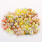 Resin Spacer Beads 9x14mm Multi-Color Textured 100pcs 5