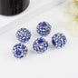 Bubblegum Ball Rhinestone Beads 12mm Multicolor Sparkle 50pcs 15