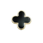 Clover Enamel CCB Plastic Acrylic Beads 30mm Glossy Gold Outline 50pcs 5