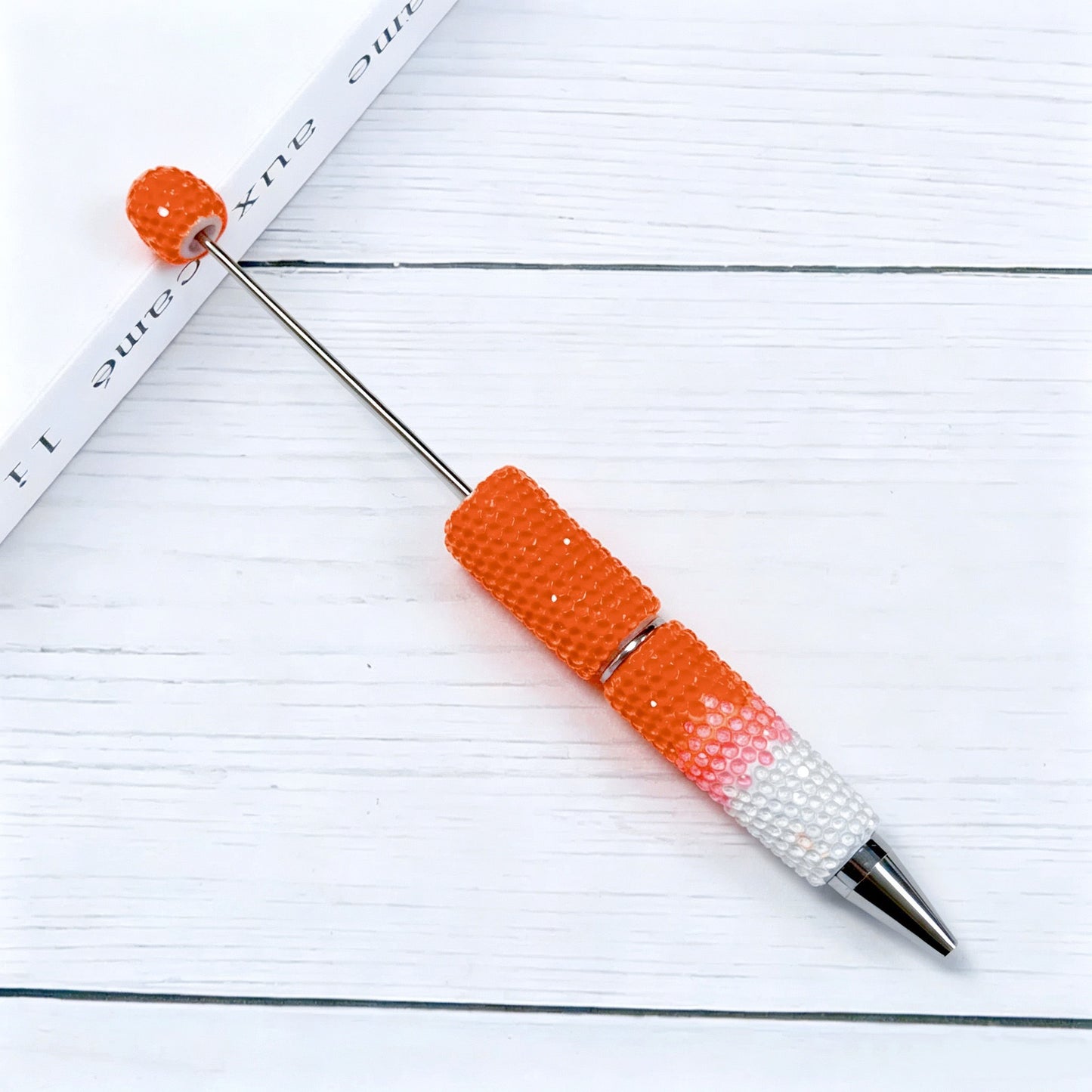 Creative DIY Candy Color Matching Rhinestones Beadable Pen 8