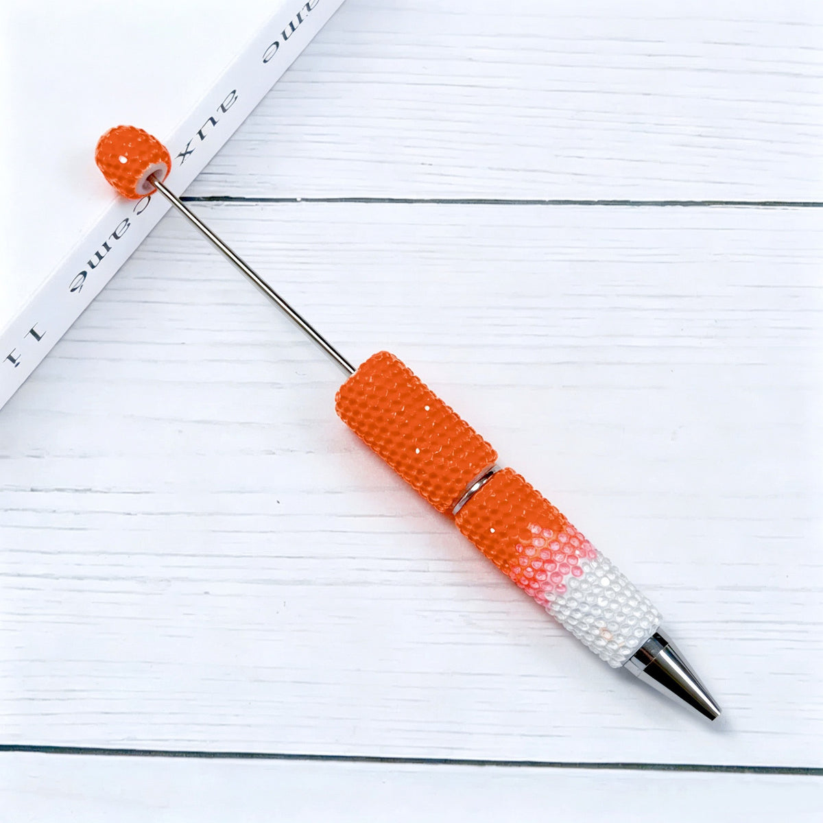 Creative DIY Candy Color Matching Rhinestones Beadable Pen 8