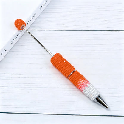 Creative DIY Candy Color Matching Rhinestones Beadable Pen 8