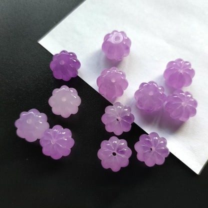 Vintage Pumpkin Shape Resin Beads 12mm Imitation Natural Stone 20pcs 8