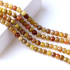 Crackle Round Glass Beads 8mm Multicolor Textured Finish 100pcs 6