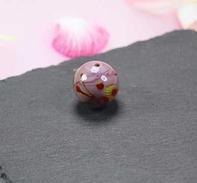 Vintage Phoenix Eye Lampwork Glass Beads 20mm Round 10pcs 14
