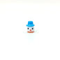 Lampwork Glass Beads Christmas Hat Snowman 15mm Hand Painted 4pcs 13