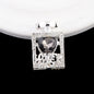 Fancy Alloy Perfume Bottle Charm Beads with Heart and Rhinestones 2pcs 15