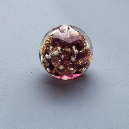 Glow in the Dark Round Glass Beads 8mm Transparent Colors 10pcs 9