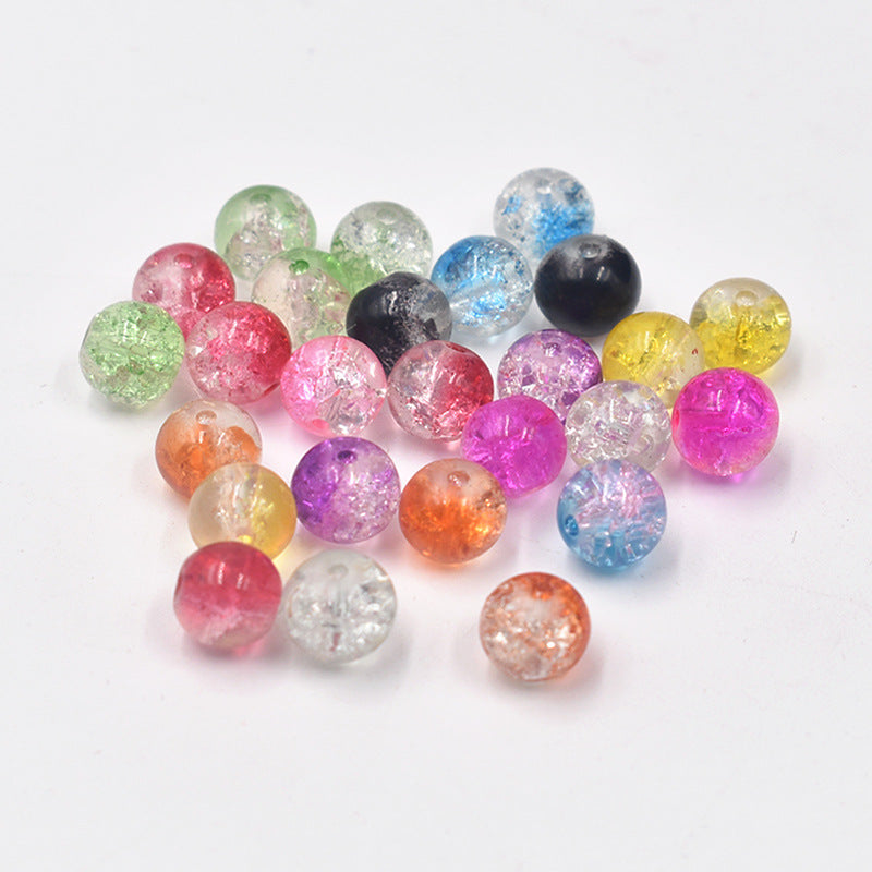 Crackle Round Glass Beads 8mm Multicolor Assorted 200pcs 2