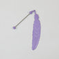 Beadable Feather Bookmarks Metal Colorful Detailed 13g