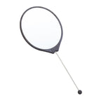 Beadable Plastic Mirrors Oval Wood Pattern