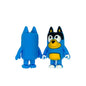 Silicone 3D Focal Beads Bluey Character Front Facing