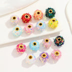 Fabric Glitter Sequin Spacer Beads 16mm 50pcs