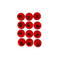 15mm Silicone Beads Zodiac Signs Astrology Theme Printed Design 50pcs 11