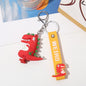 Silicone Dinosaur Couple Keychain Cute Colorful Weird Strap 7