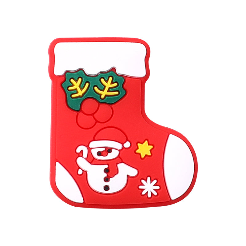 Silicone Focal Beads Christmas Tree House Kitty Merry Christmas 20pcs 8