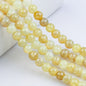Crackle Round Glass Beads 8mm Multicolor Textured Finish 100pcs 21