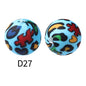 15mm Silicone Beads Rhombus Printed Design 50pcs 37
