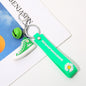 Silicone Shoe Keychain Colorful Sneaker Charm with Daisy Detail 10