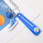 Silicone Shoe Keychain Colorful Sneaker Charm with Daisy Detail 8