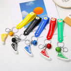 Silicone Shoe Keychain Colorful Sneaker Charm with Daisy Detail 3