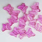 Czech Glass Beads Butterfly 15mm Amethyst Textured Wings 100pcs 12