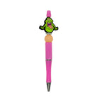 Silicone Focal Beads Ghostbusters Slimy Lime Green Cheeky Grins 20pcs 3